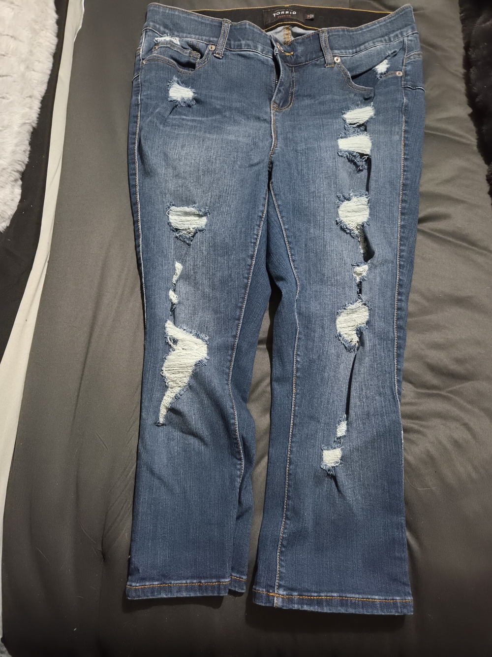 Torrid Distressed Capri